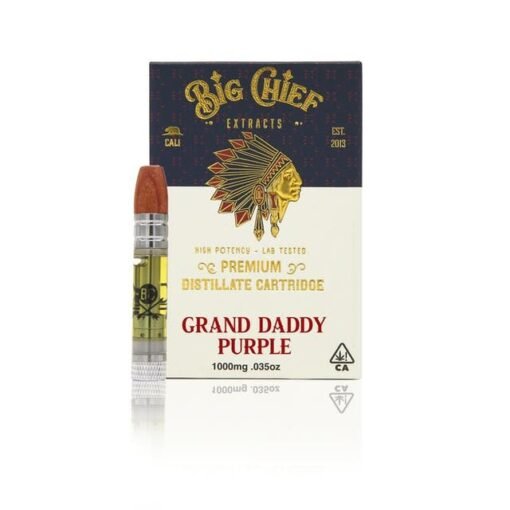 Buy Big Chief THC Vape Cartridge 1G – GrandDaddyPurple