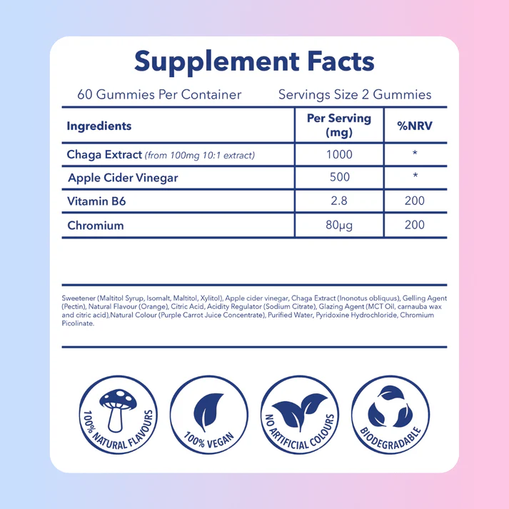 Chaga Mushroom & Apple Cider Vinegar for Wellness
