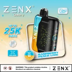ZENX Galaxy 25000 Puffs 3D Starry Sky Curved Screen Disposable Vape – 28ML(Nic 5 %)