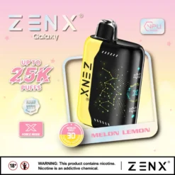 ZENX Galaxy 25000 Puffs 3D Starry Sky Curved Screen Disposable Vape – 28ML(Nic 5 %)