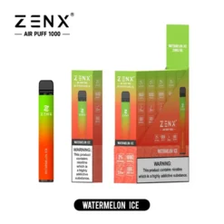 ZENX Air Puff 1000 Puffs Disposable Vape Pen – (Nic 2% 5 Vape/Box)