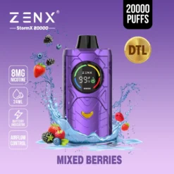 ZENX StormX 20000 Puffs Direct to Lung(DTL) Airflow Control Disposable Vape – 24ML